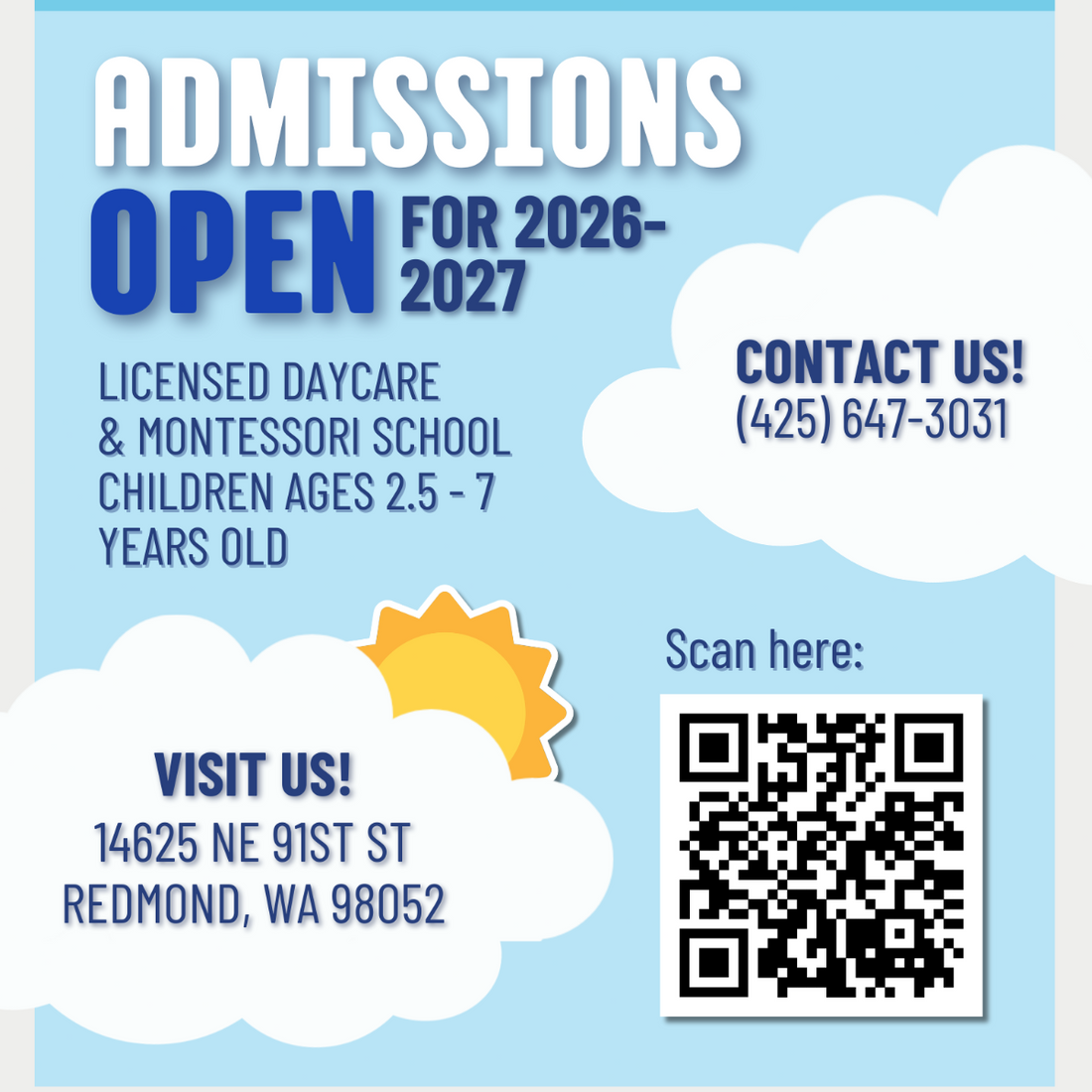 2026 Summer and Fall enrollment is OPEN!